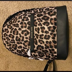 Brand New Michael Kors Leopard backpack